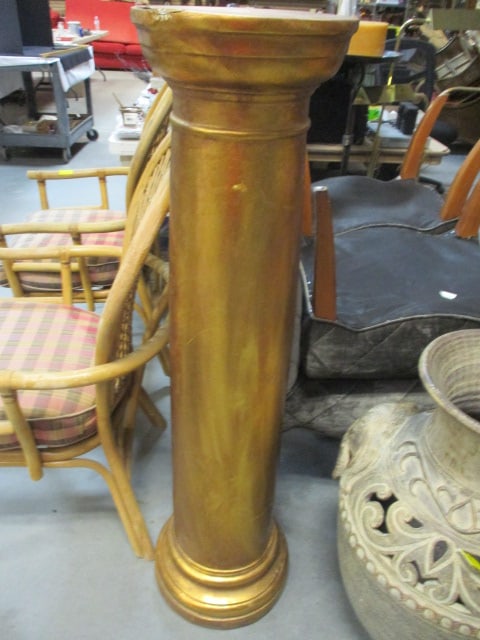 Gold-Painted Fiberglass Column (1 of 5)