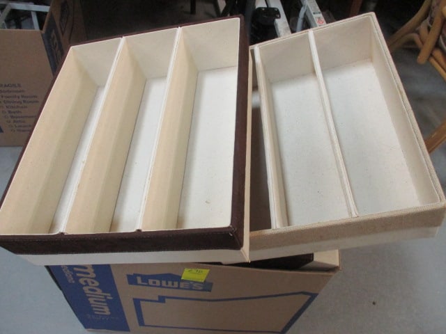 Lot of Fabric Closet and Drawer Organizer Storage Bins (1 of 6)
