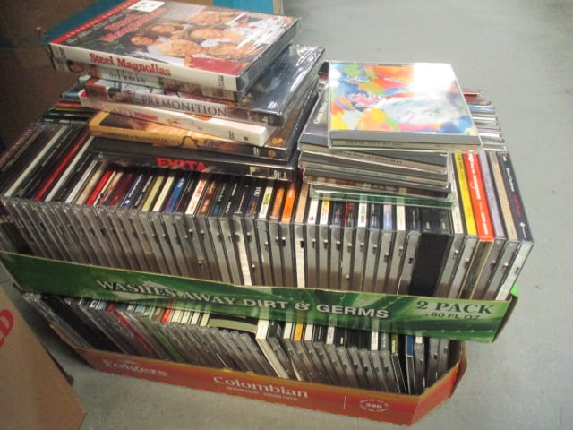 Large Lot of CDs and 7 DVDs: see pictures and preview for selection and condition