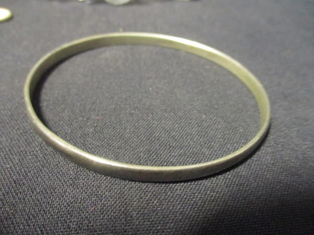 Vintage Sterling Clasp Necklace and Mexican Alpaea Silver Earrings and Bracelet - 2