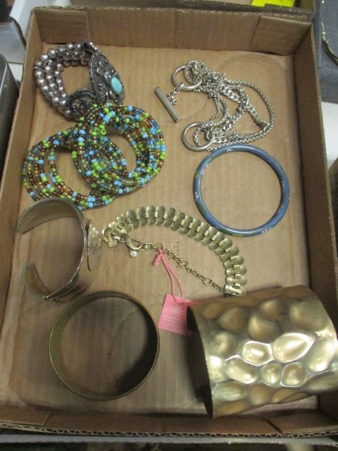 Grouping of Estate Fashion Jewelry Bracelets: see pictures and preview for selection and condition