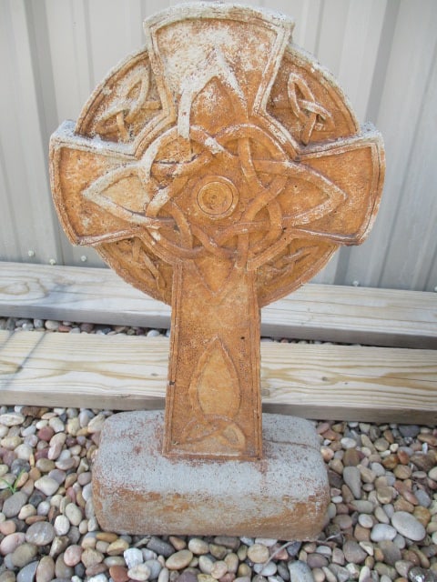 Concrete Garden Cross (1 of 3)
