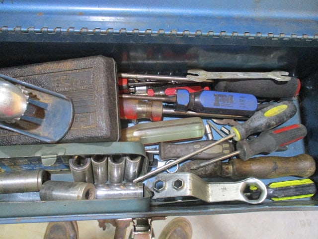 Tool Box with Sockets, Screwdrivers, Planer, etc. (1 of 3)