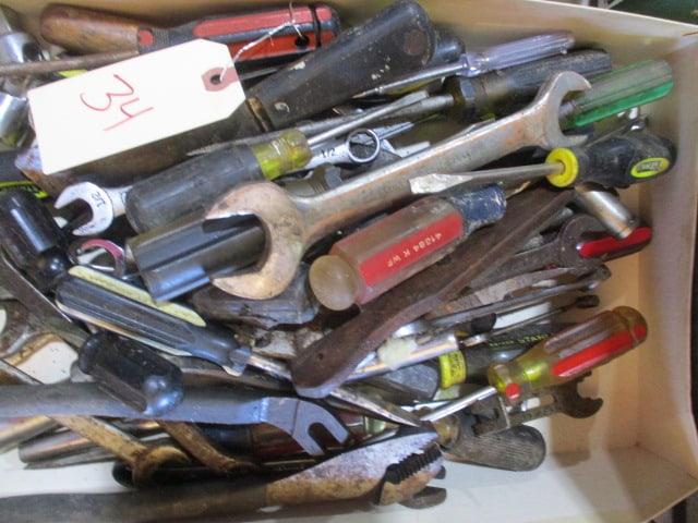 Grouping of Wrenches and Screwdrivers: .