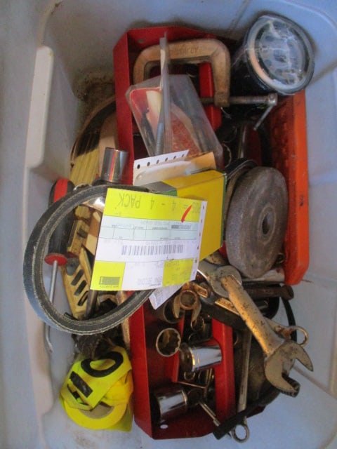 Tote of Wrenches and Hand Tools (1 of 3)