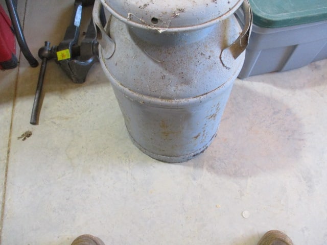 Old Painted Milk Can - 2