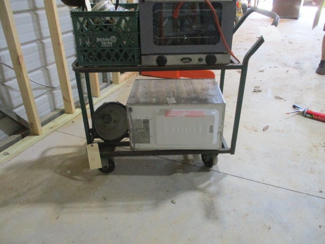 Metal Cart with 2 Shelves: 36" x 30", Local Pickup Only
