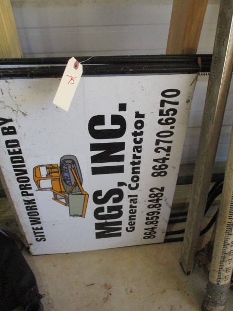 Four Metal Sign Holders (1 of 2)
