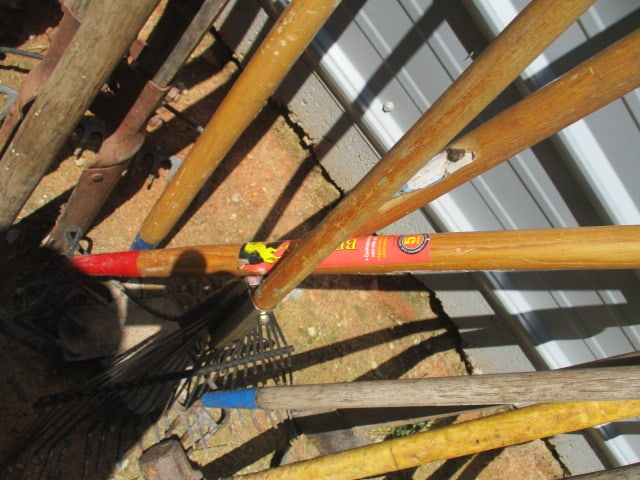 Grouping of Yard Tools-Shovels, Axes, Hammers, Post Hole Diggers, etc. - 5