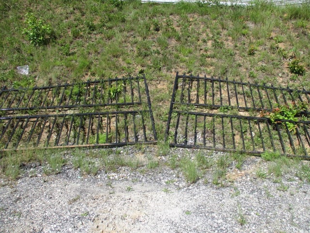 2 Panel Front/Driveway Iron Gate: each panel 10' long x 7' high, Local Pickup Only