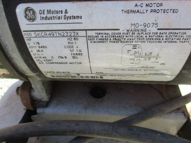 20 Gallon 5HP 125PSI Compressor - 5
