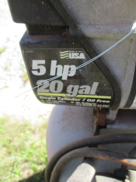 20 Gallon 5HP 125PSI Compressor - 6