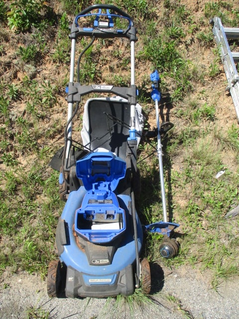 Kobalt 20" 24V Mower, String Trimmer, Charger and Two Batteries (1 of 7)