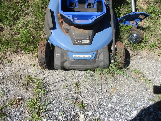 Kobalt 20" 24V Mower, String Trimmer, Charger and Two Batteries - 3