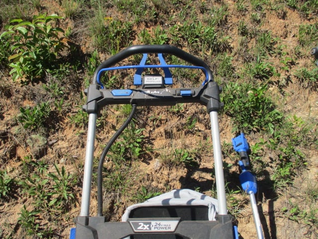 Kobalt 20" 24V Mower, String Trimmer, Charger and Two Batteries - 4