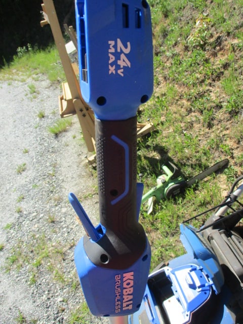 Kobalt 20" 24V Mower, String Trimmer, Charger and Two Batteries - 6