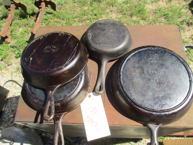 Four Cast Iron Skillets (1 of 5)