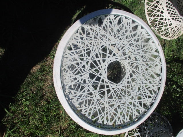 Metal Woven 3 Piece Patio Furniture - 2