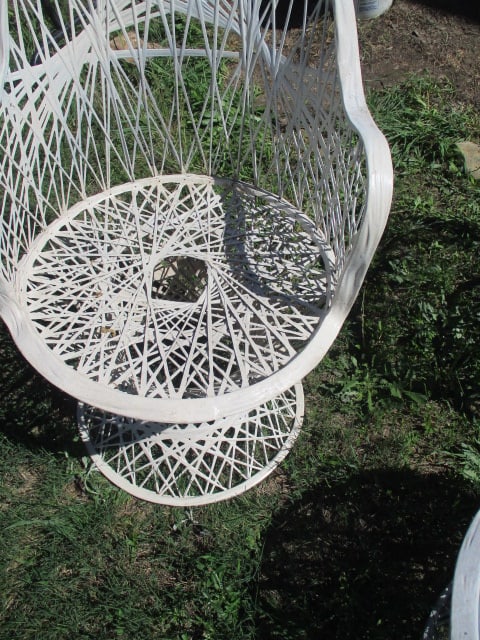 Metal Woven 3 Piece Patio Furniture - 3