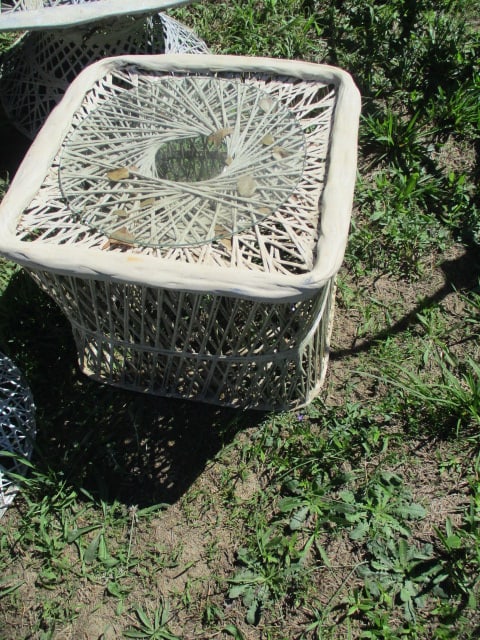 Metal Woven 4 Piece Patio Furniture - 3
