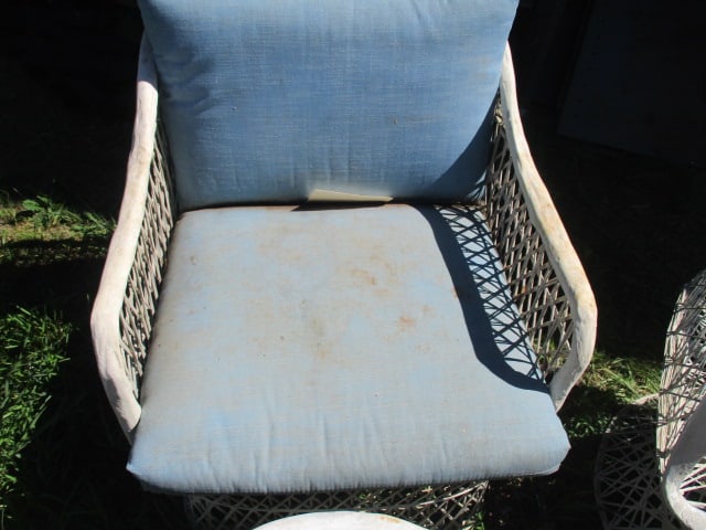 Metal Woven 4 Piece Patio Furniture - 4
