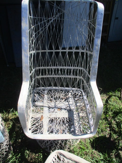 Metal Woven 4 Piece Patio Furniture - 5