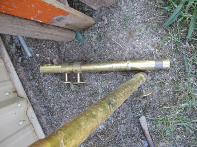 7' Brass Bar Rail and 20" Side Rails - 2