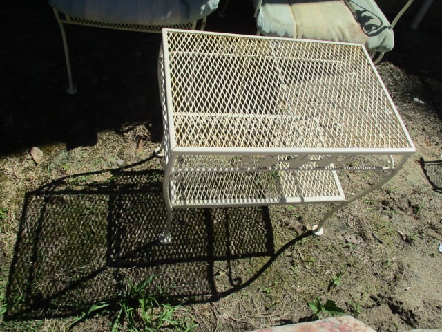 4 Piece Wrought Iron Patio Set - 3