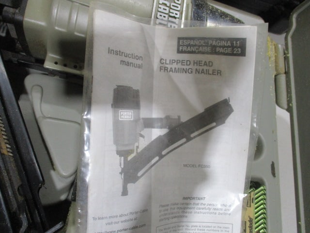 Porter Cable Pneumatic Framing Nailer in Hard Case - 4