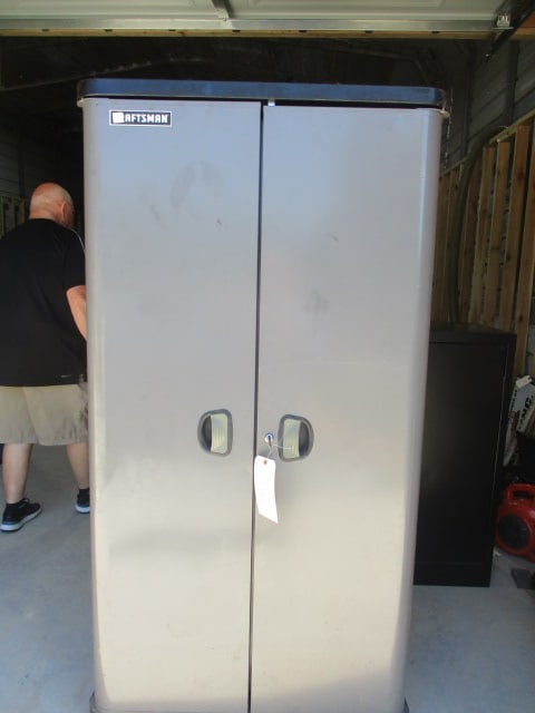 Craftsman Black Metal Garage Storage Cabinet w/Key: Local Pickup Only (34 x 18 x 68)