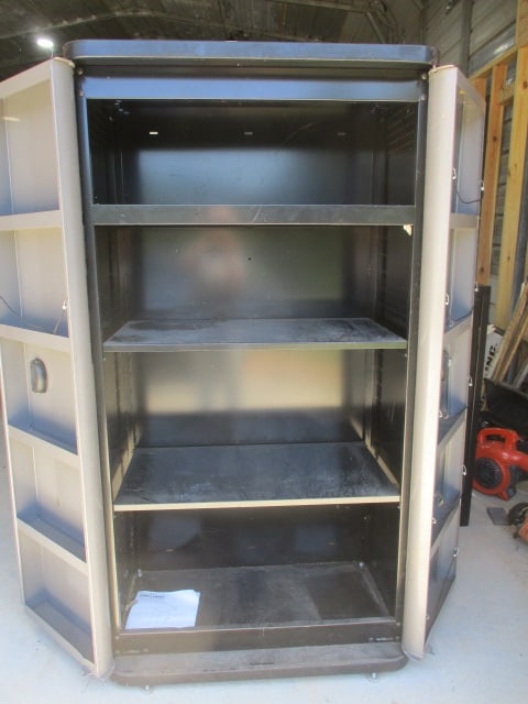 Craftsman Black Metal Garage Storage Cabinet w/Key - 5