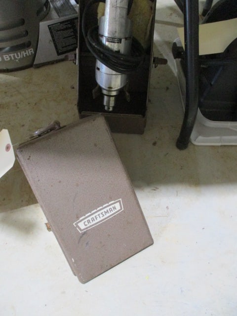Craftsman Electric Drill in Metal Case: .