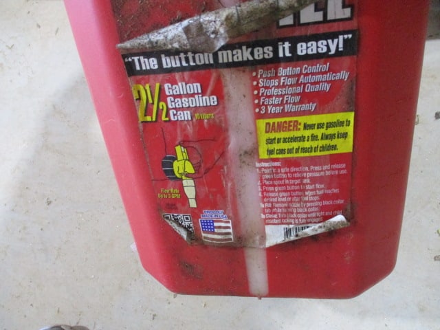 2.5 Gallon Gas Can - 2