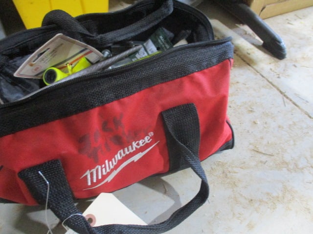 Milwaukee Canvas Tool Bag w/Contents: See all pictures