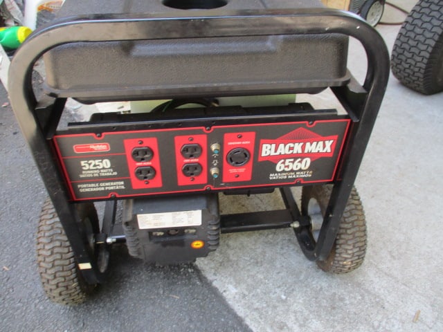 Black Max 6560 Generator - 2