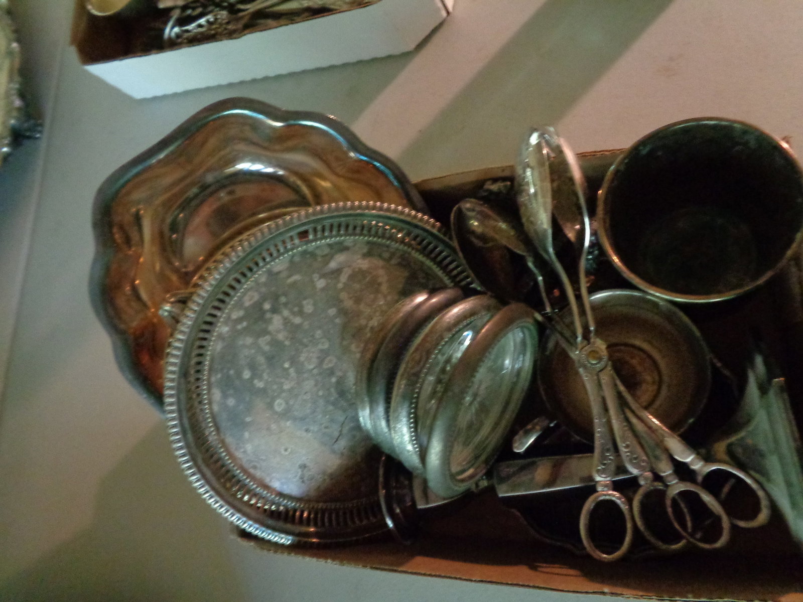 Misc. Silver Plate Pieces: some wear