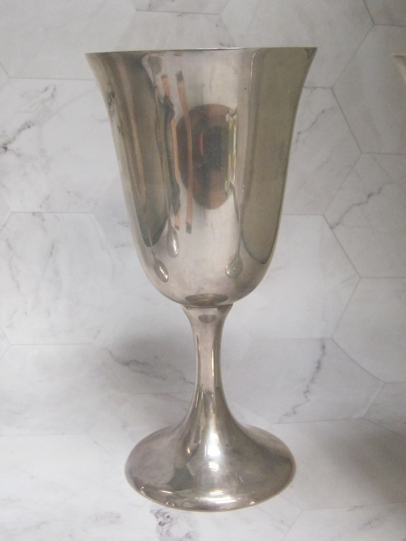 Lot of 4 6 1/2 " Sterling Silver Goblets - 4