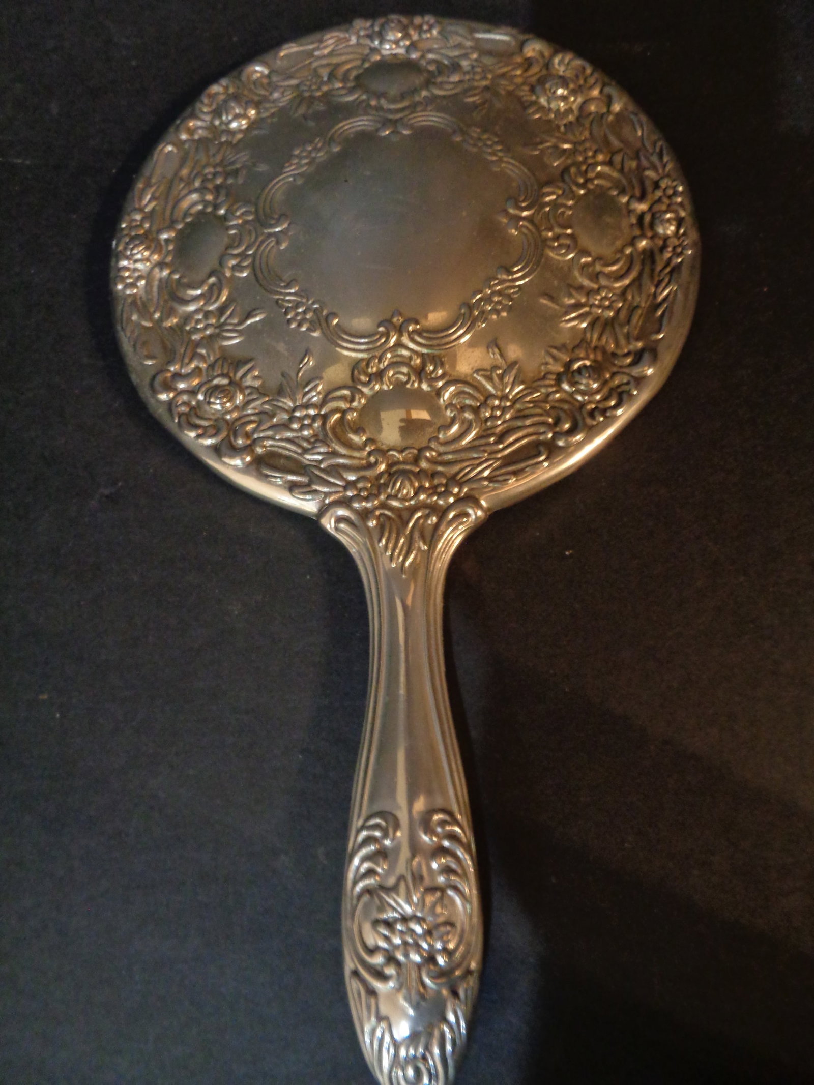 Vintage Ornate hand/Vanity Mirror (1 of 3)