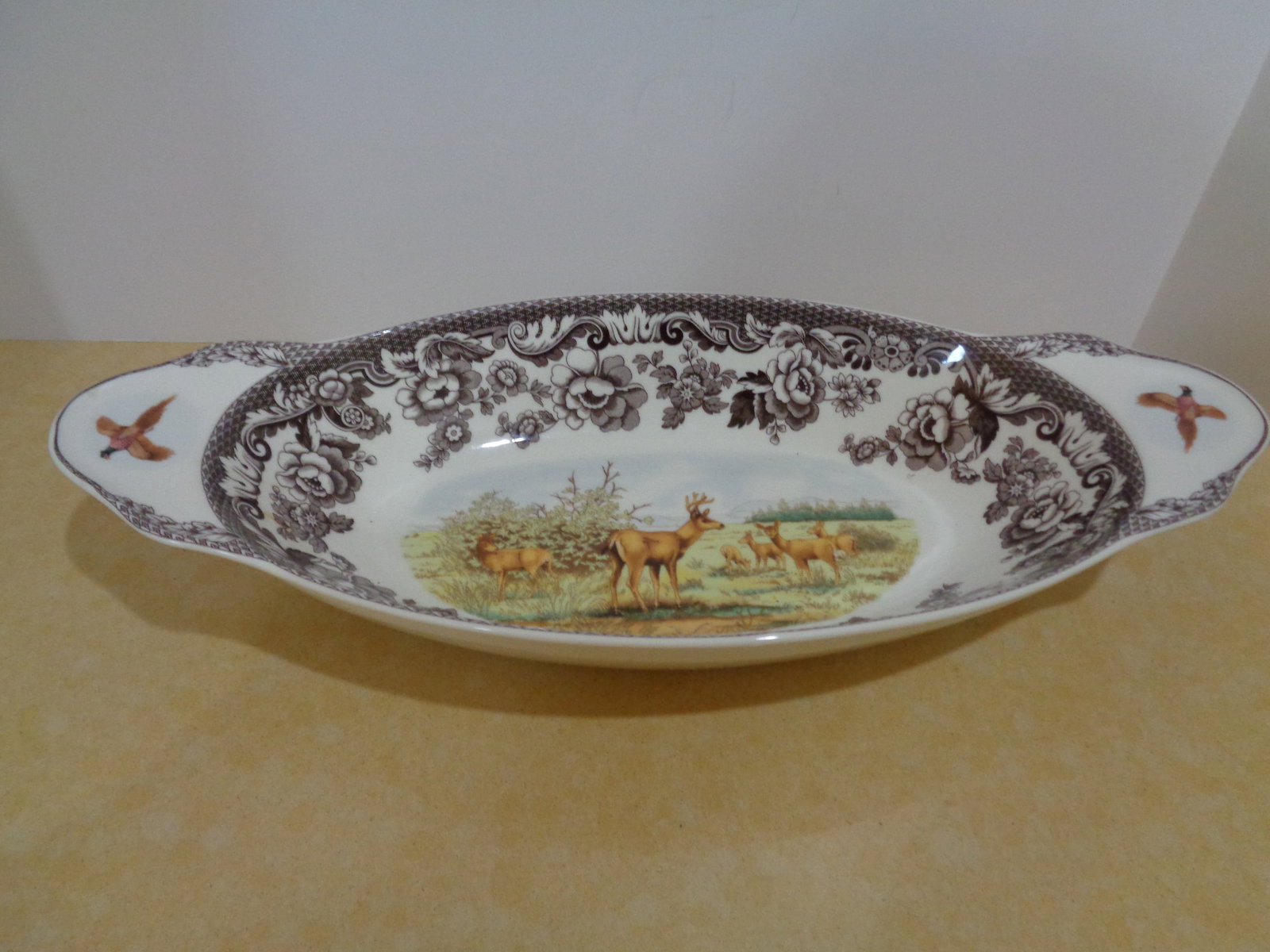 Spode WoodLand Mule Deer Design Serving Dish: .