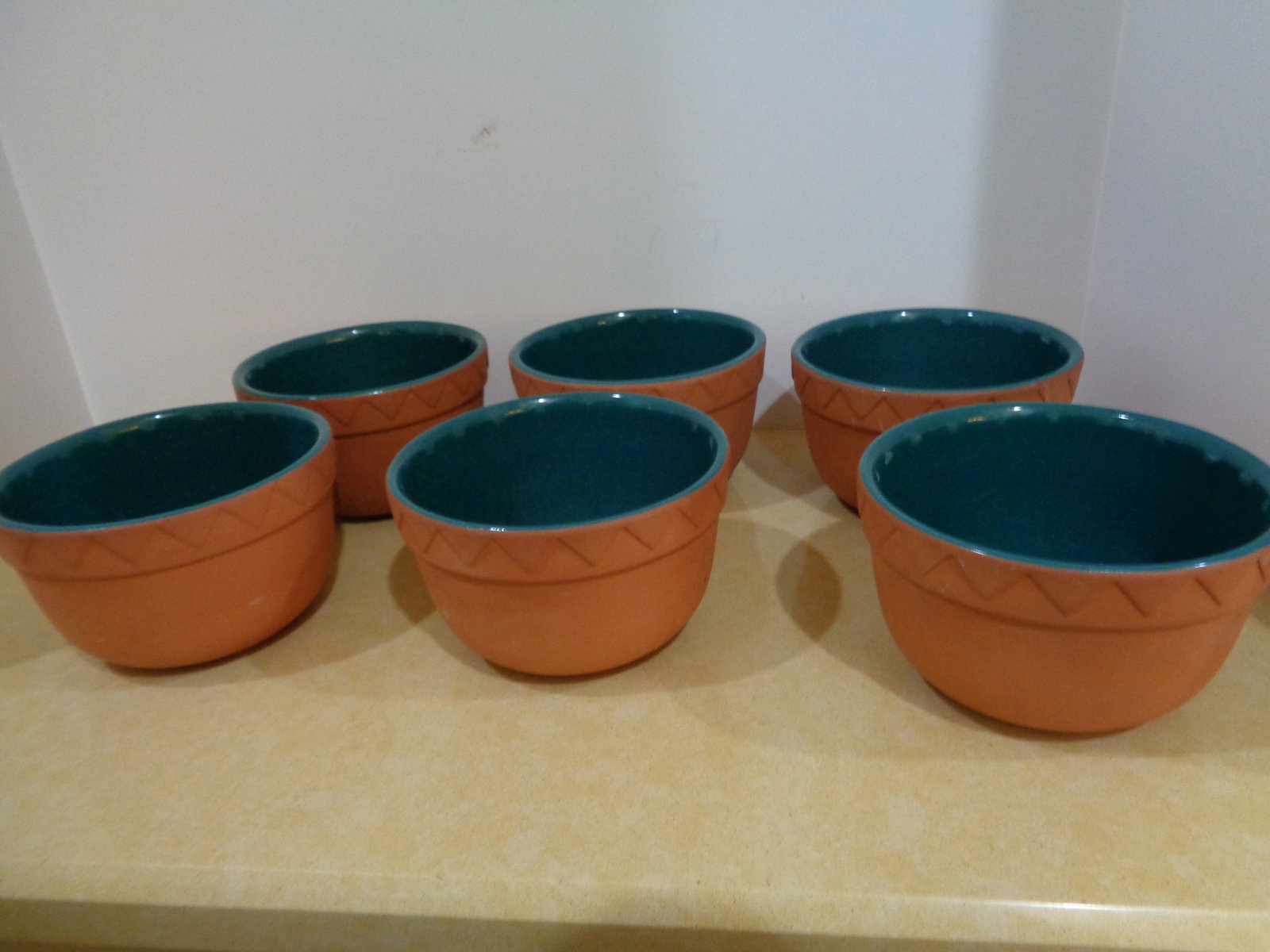TerraCotta Southwest Look Bowls: 6 pc