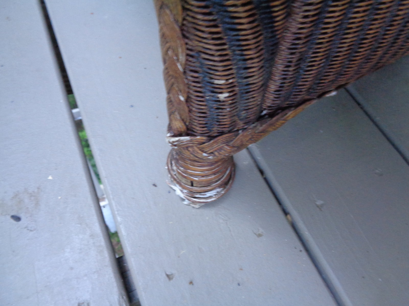 Plastic Wicker Weave Sofa - 3
