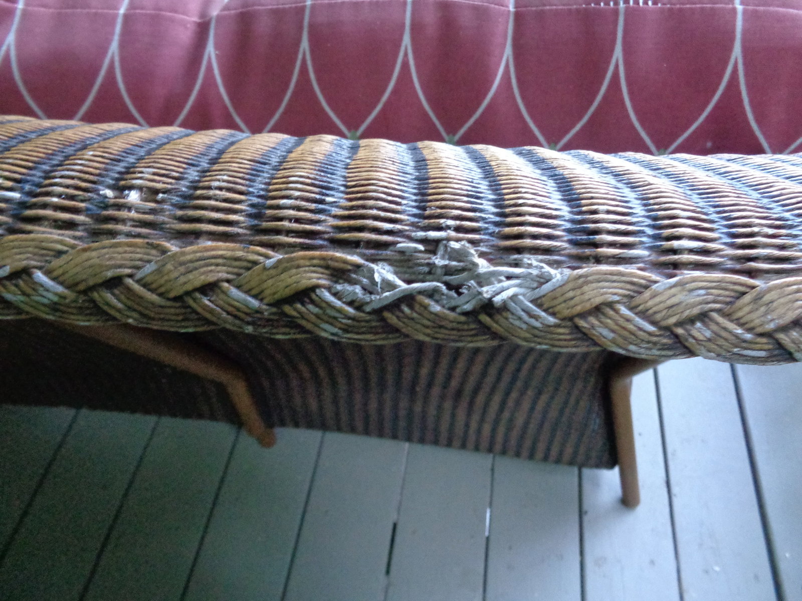 Plastic Wicker Weave Sofa - 5
