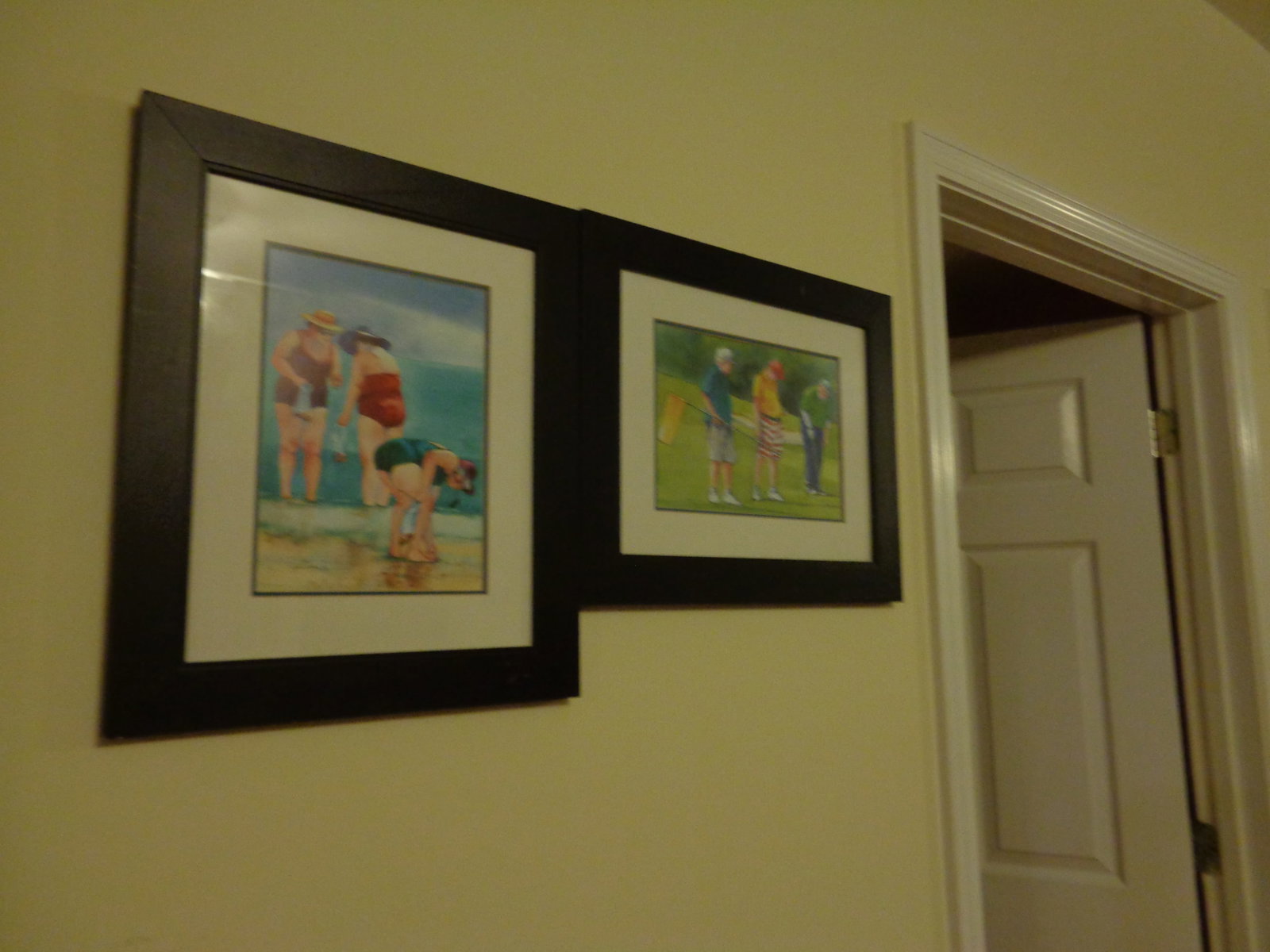 2 framed pictures: 14x17