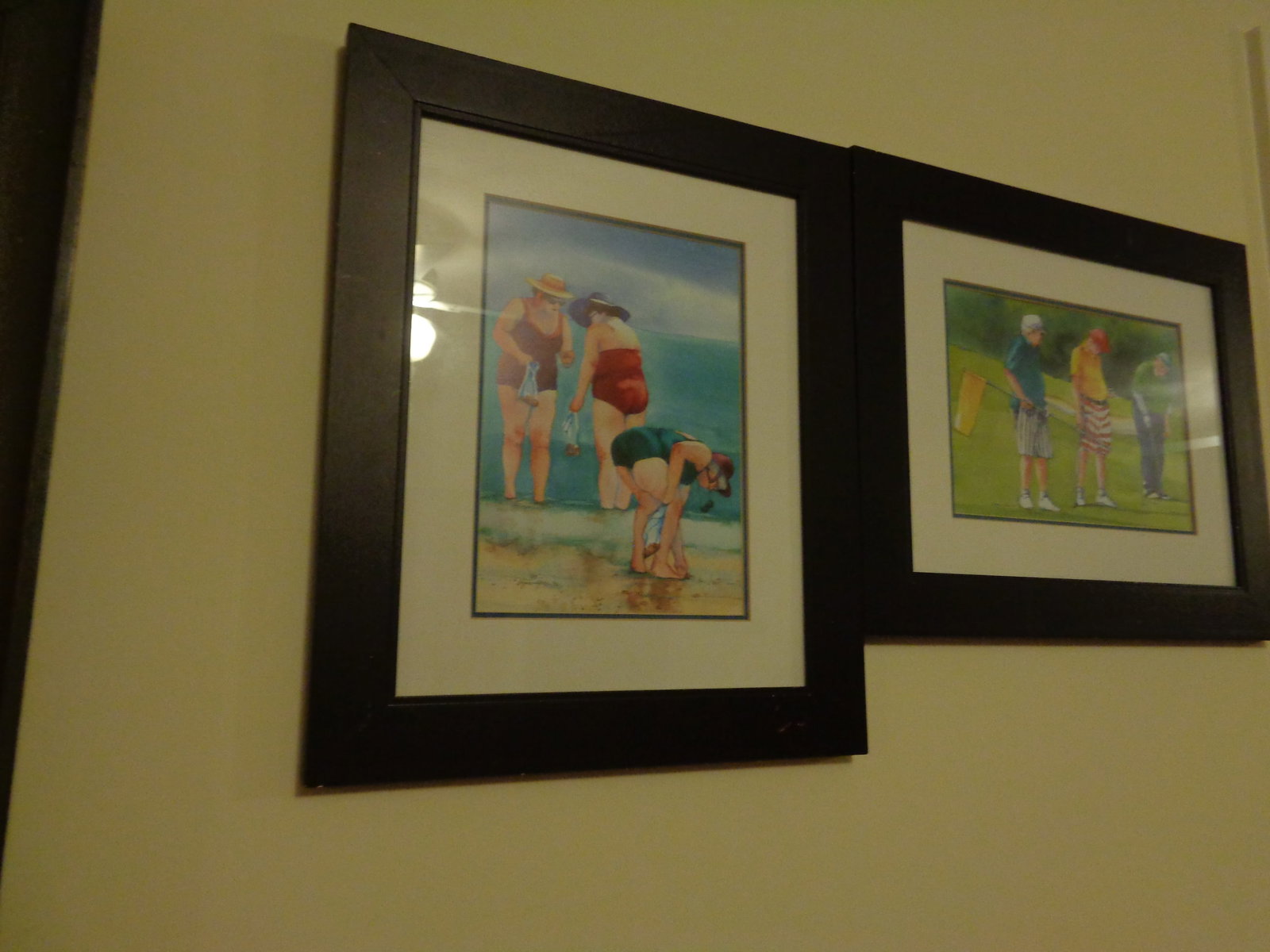 2 framed pictures - 2