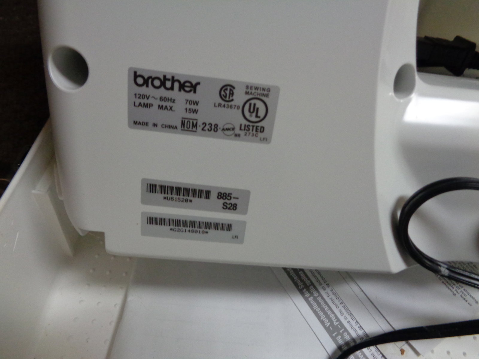 Brother Sewing machine in case - 3