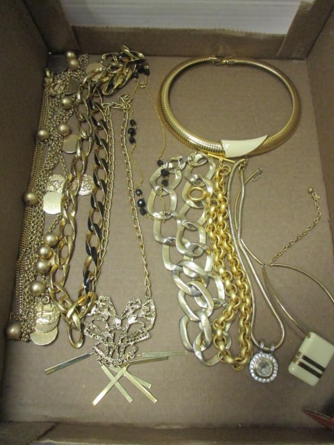 Gold Tone Fashion Jewelry Necklaces: see pictures and preview for styles