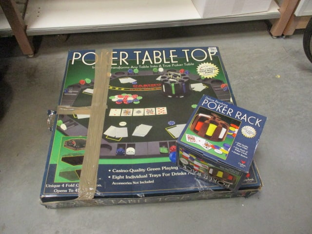 Cardinal Portable Poker Table Top and Poker Rack in Original Boxes (1 of 7)