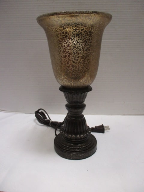 Sculpted Torchiere Table Lamp (1 of 6)