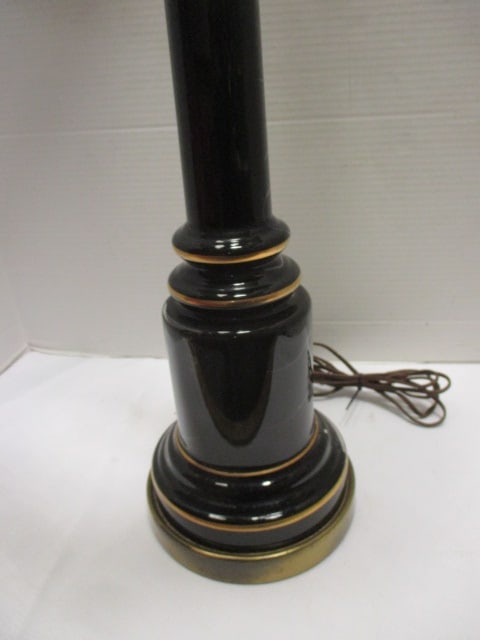 Tyndale Black/Gold Ceramic Post Table Lamp - 6