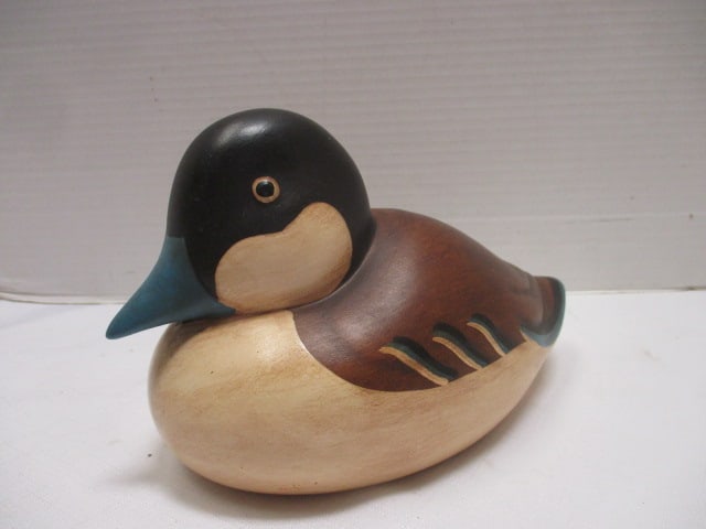 Handpainted Ceramic Duck Decoy (1 of 7)